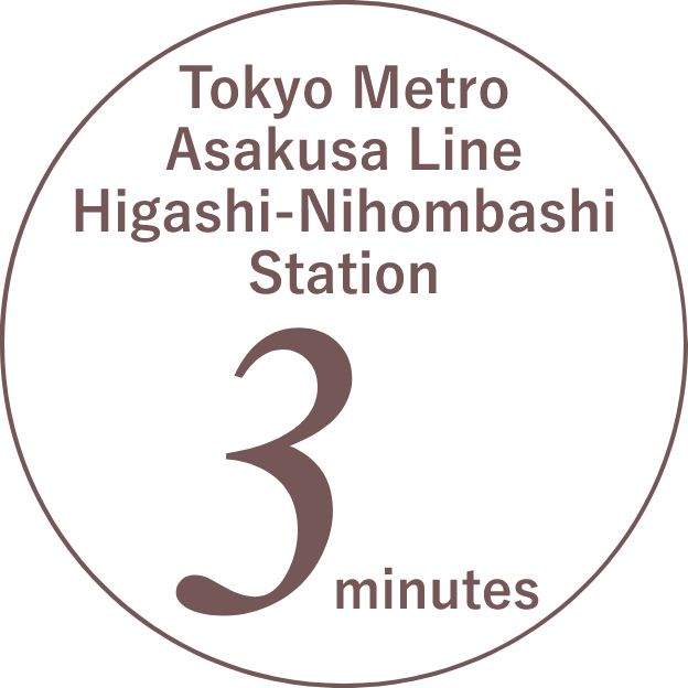 1-minute walk from JR Yokosuka Line Bakurocho Station